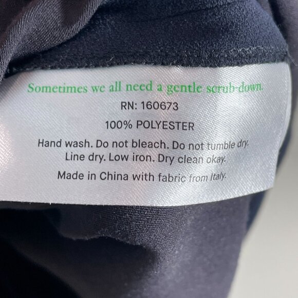 MM.Lafleur Womens 16 Navy Sleeveless Draped Sheath Dress Career Office - Picture 7 of 12